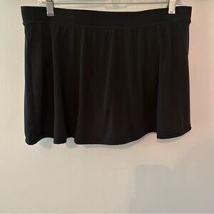 Black swim skirt, size 16, EUC